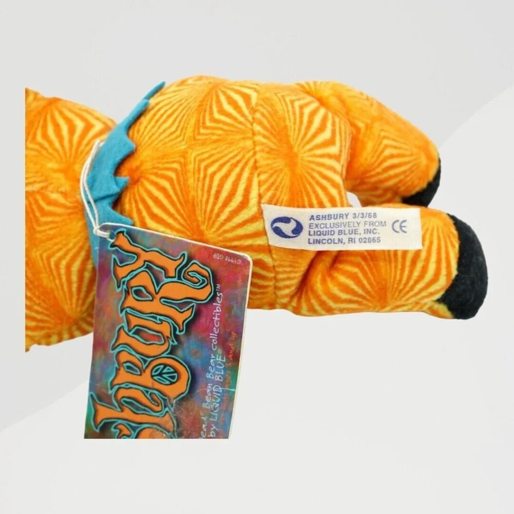 Vintage‎ 90's LIQUID BLUE Grateful Dead Bear Collectibles Ashbury Plush 7